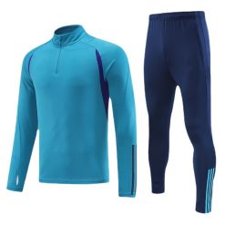 Half Zipper Football Training Clothes Sports Suit Long-Sleeved Trousers Running Fitness Tracksuit